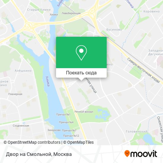 Карта Двор на Смольной