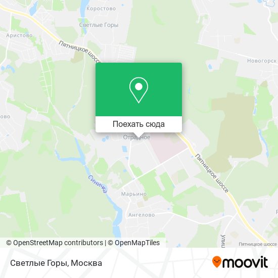 Карта Светлые Горы