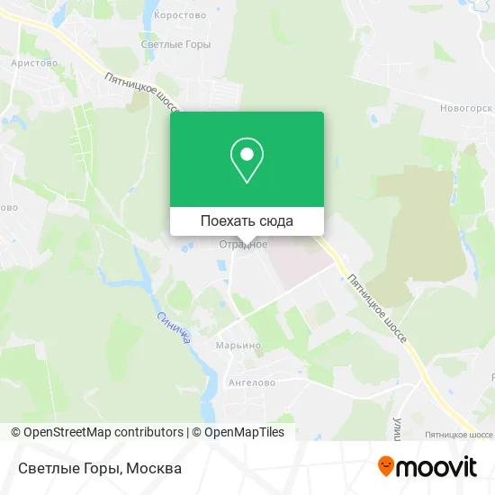 Карта Светлые Горы