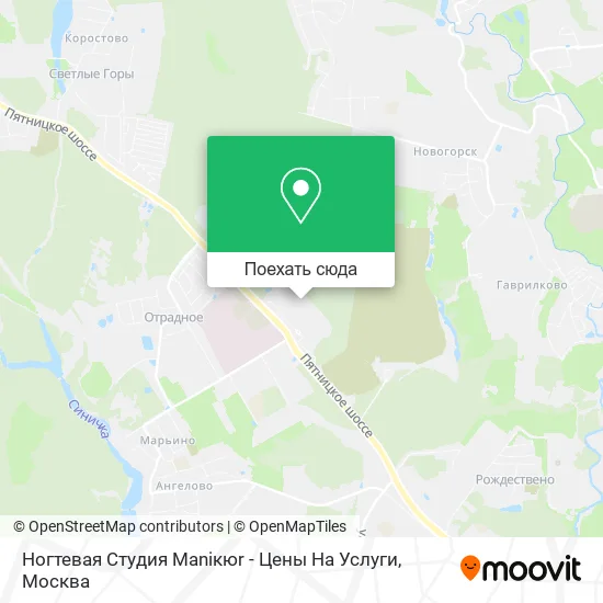 Карта Ногтевая Студия Maniкюr - Цены На Услуги