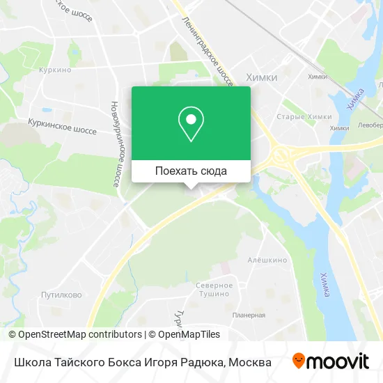 Карта Школа Тайского Бокса Игоря Радюка