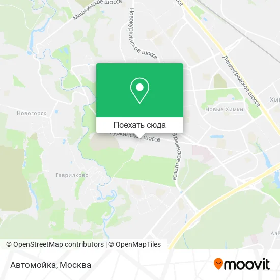 Карта Автомойка