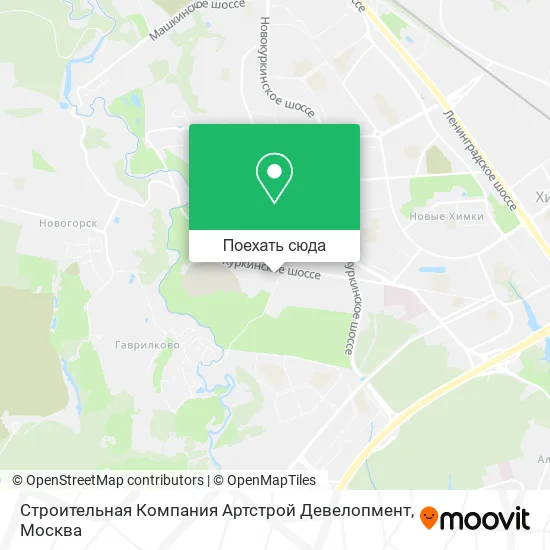 Карта Строительная Компания Артстрой Девелопмент