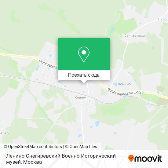 Карта Ленино-Снегирёвский Военно-Исторический музей