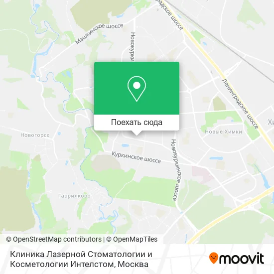 Карта Клиника Лазерной Стоматологии и Косметологии Интелстом