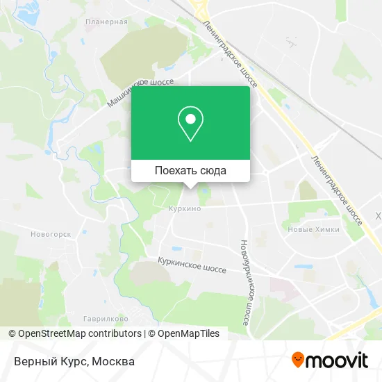 Карта Верный Курс