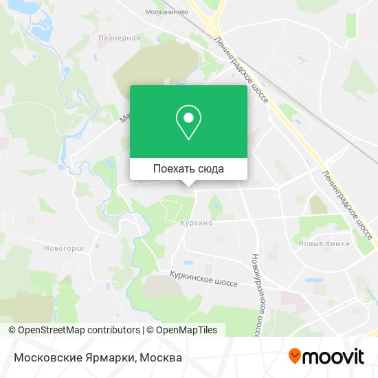 Карта Московские Ярмарки