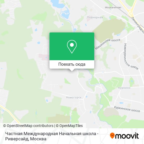 Карта Частная Международная Начальная школа - Риверсайд