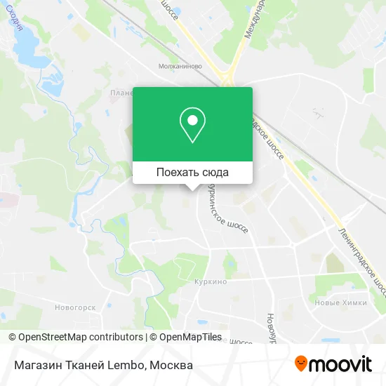 Карта Магазин Тканей Lembo