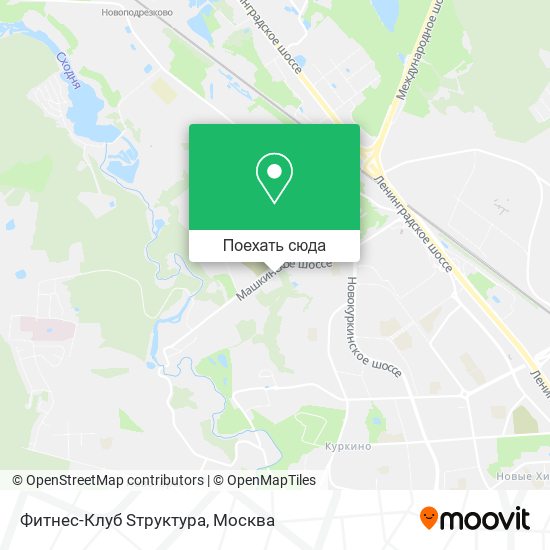 Карта Фитнес-Клуб Sтруктура