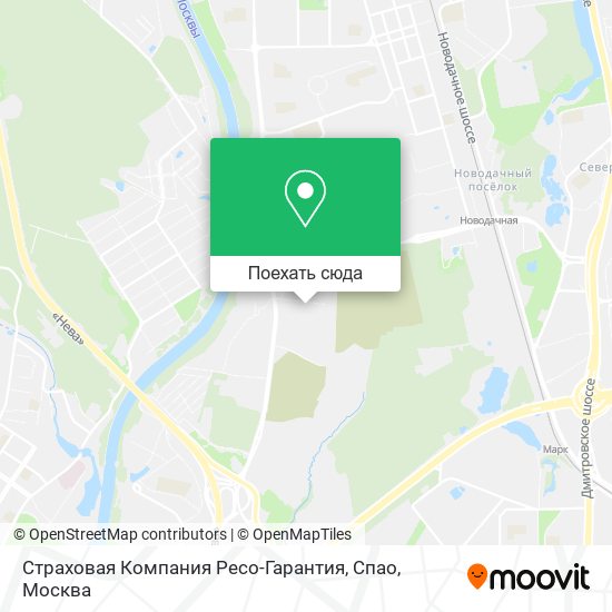 Карта Страховая Компания Ресо-Гарантия, Спао