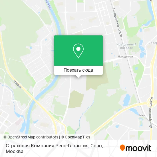 Карта Страховая Компания Ресо-Гарантия, Спао