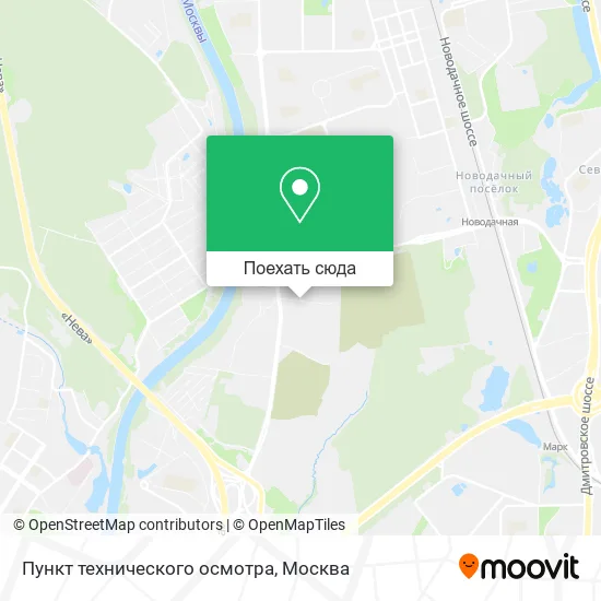 Карта Пункт технического осмотра