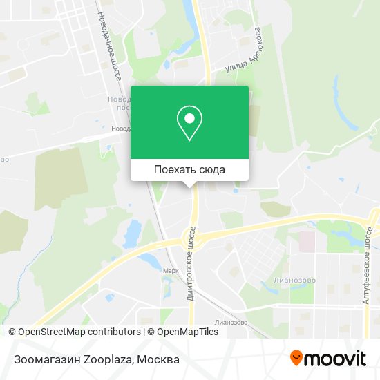 Карта Зоомагазин Zooplaza