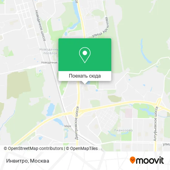 Карта Инвитро