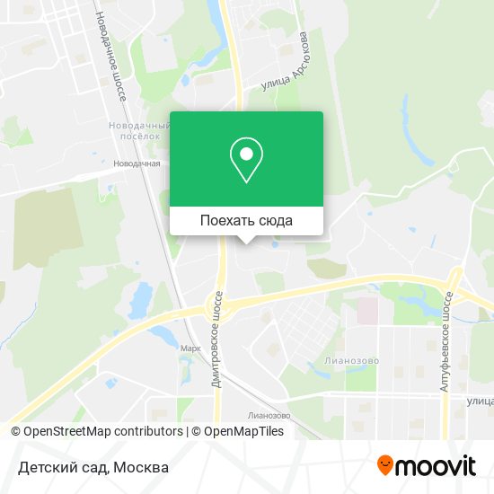Карта Детский сад