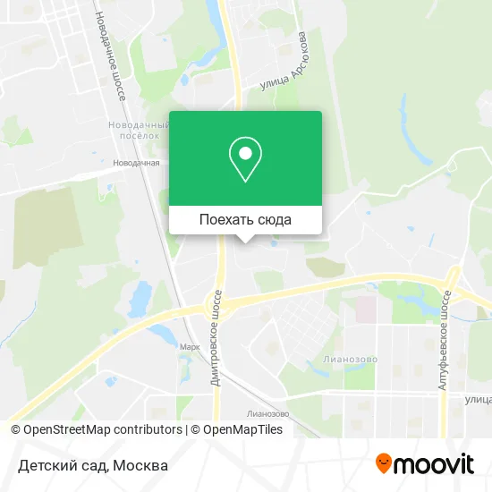 Карта Детский сад