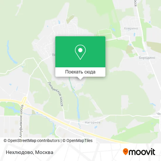 Карта Нехлюдово