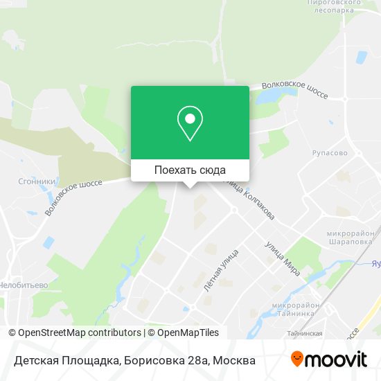 Карта Детская Площадка, Борисовка 28а