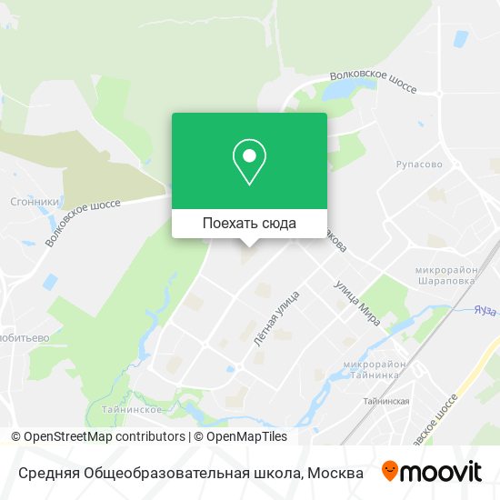 Карта Средняя Общеобразовательная школа