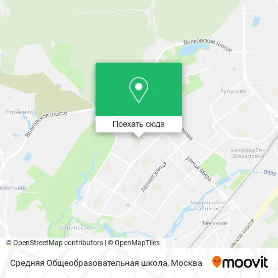 Карта Средняя Общеобразовательная школа