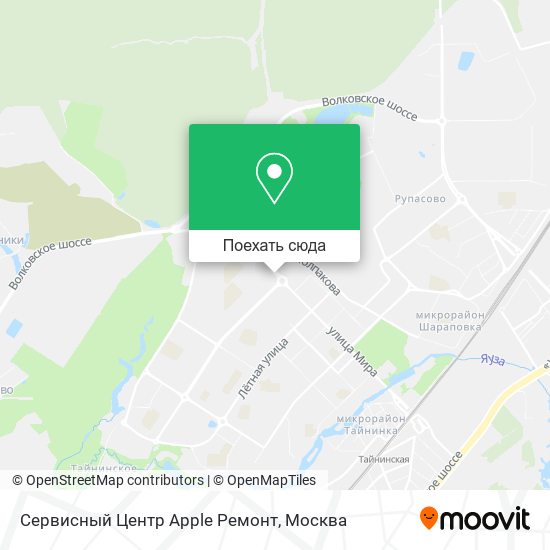 Карта Сервисный Центр Apple Ремонт