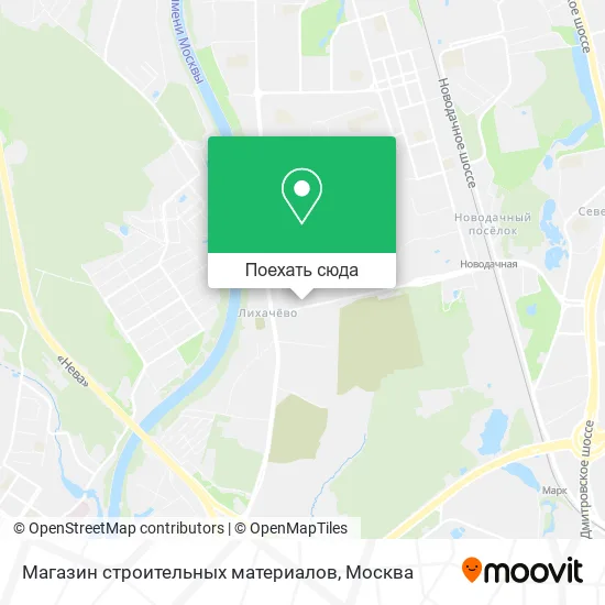 Карта Магазин строительных материалов