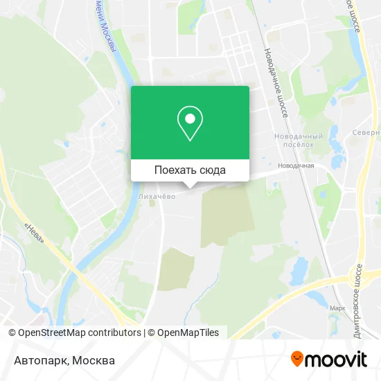 Карта Автопарк