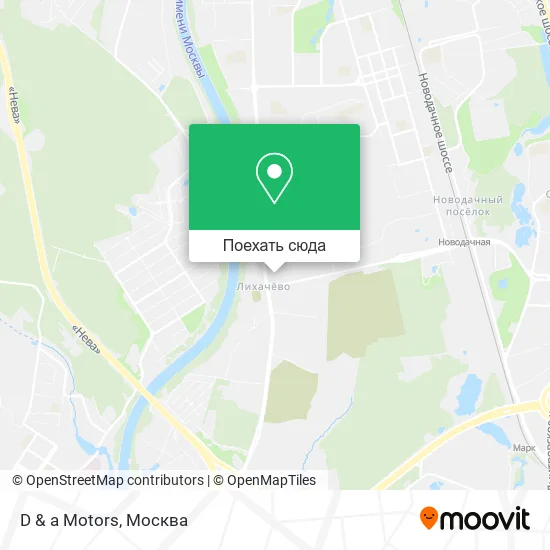 Карта D & a Motors