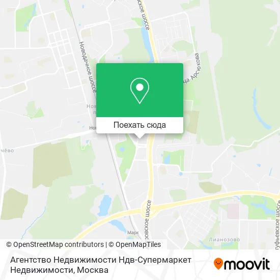 Карта Агентство Недвижимости Ндв-Супермаркет Недвижимости