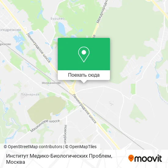 Карта Институт Медико-Биологических Проблем