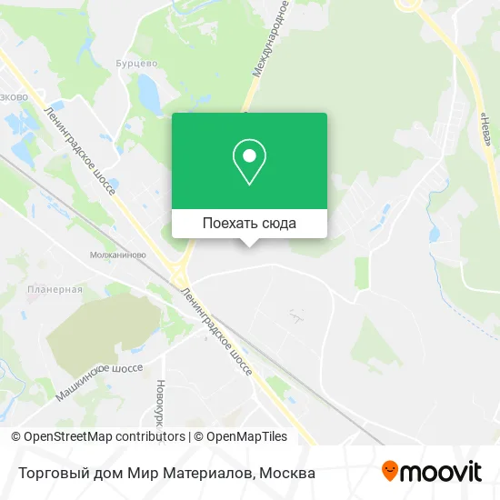 Карта Торговый дом Мир Материалов