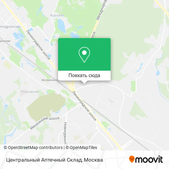 Карта Центральный Аптечный Склад