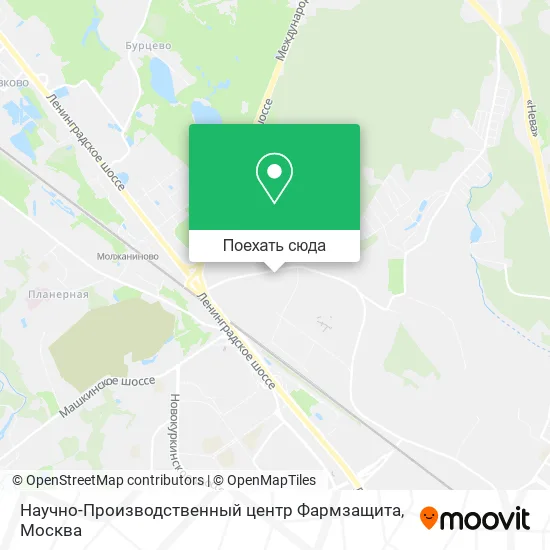 Карта Научно-Производственный центр Фармзащита