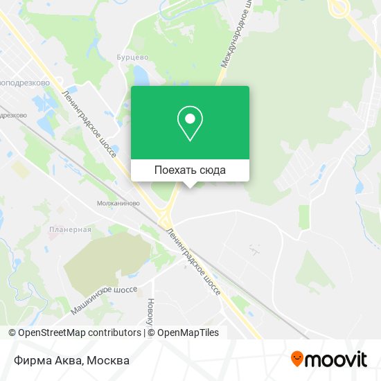 Карта Фирма Аква