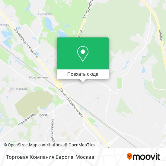 Карта Торговая Компания Европа