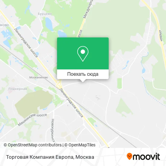 Карта Торговая Компания Европа