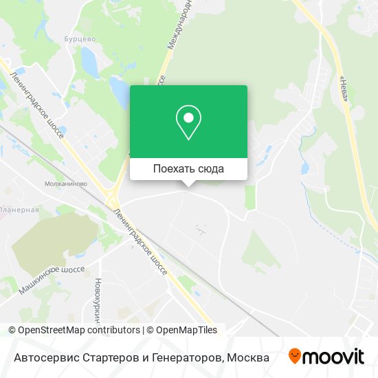 Карта Автосервис Стартеров и Генераторов