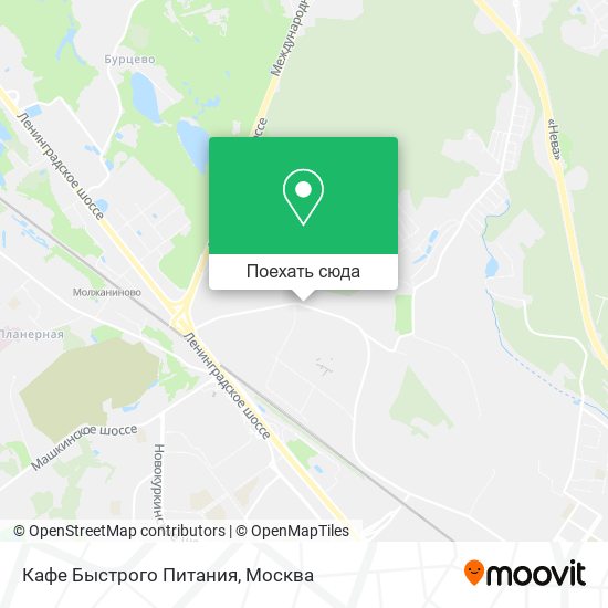 Карта Кафе Быстрого Питания