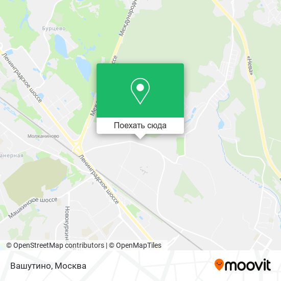Карта Вашутино