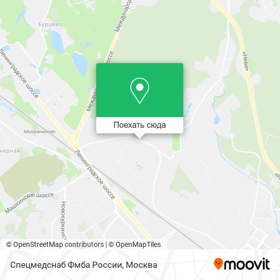 Карта Спецмедснаб Фмба России