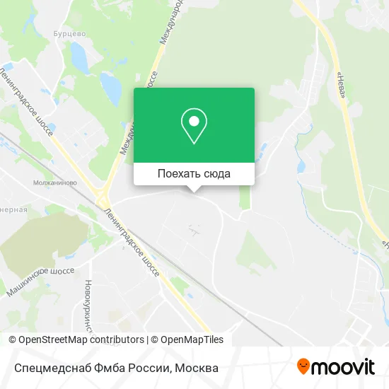 Карта Спецмедснаб Фмба России