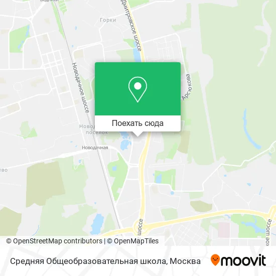 Карта Средняя Общеобразовательная школа