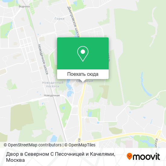 Карта Двор в Северном С Песочницей и Качелями