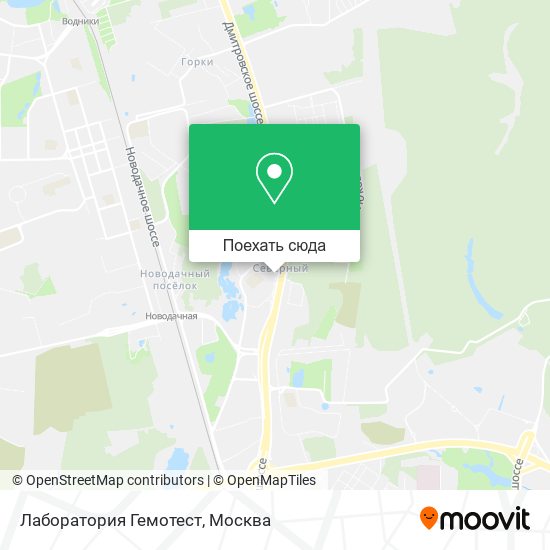Карта Лаборатория Гемотест