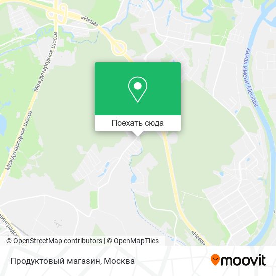 Карта Продуктовый магазин