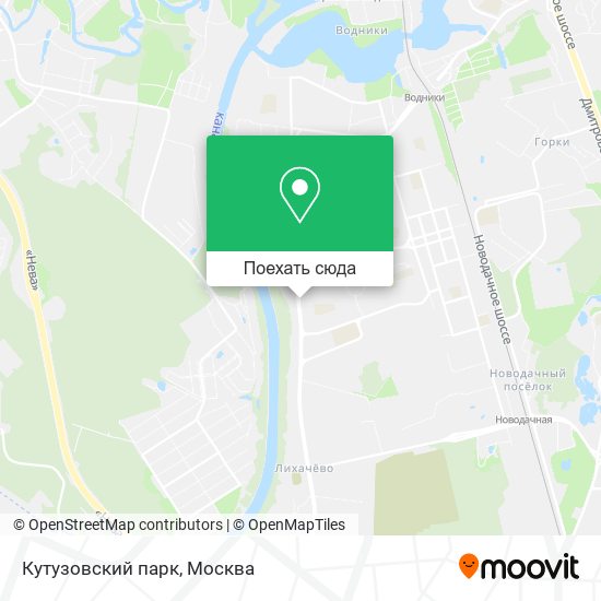 Карта Кутузовский парк