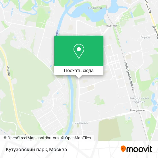 Карта Кутузовский парк