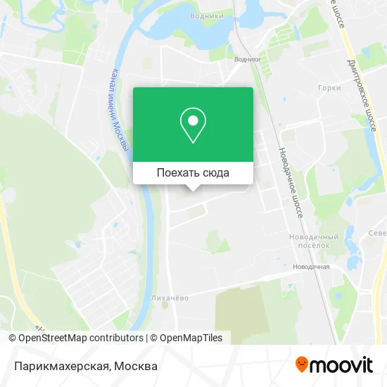 Карта Парикмахерская