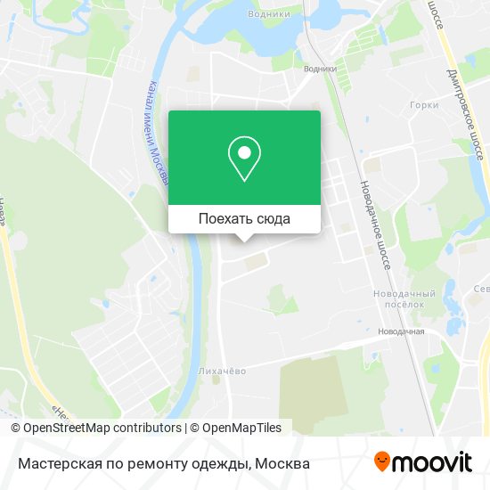 Карта Мастерская по ремонту одежды